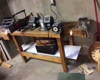 Work Bench with Vice attached