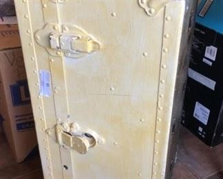 Old Army Trunk , Restyled for a Young Girl