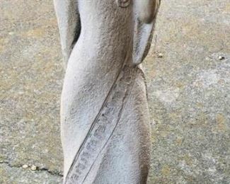 Chalk Sculpture of Native American Woman