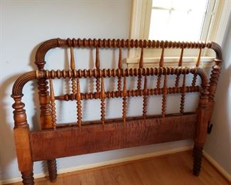Turned spindle bed frame