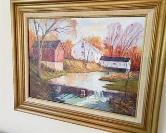 Oil by area artist Richard Flaherty