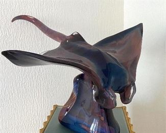 Rosin Murano Glass Manta Ray