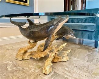 Wyland Dolphin Table