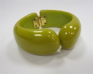 Bakelite hinged bracelet