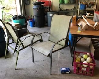 Pair of adjustable chairs 