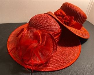 Red Straw Hats