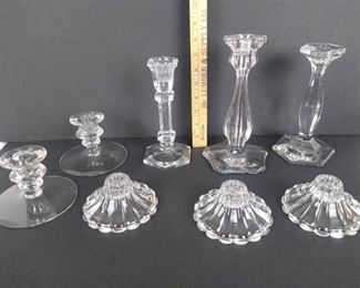 8 candlestick holders