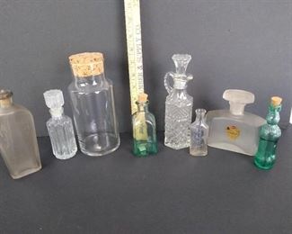 8 vintage bottles