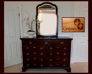 Drexel Dresser and Mirror Part of the Very Nice Master Bedroom Set 