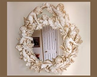 Ornate Cherub Mirror 