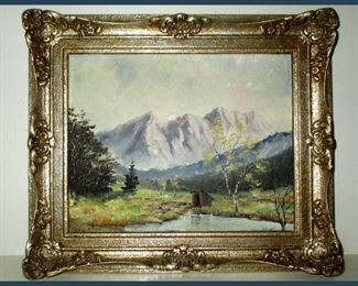 Pretty Little Nicely Framed Painting