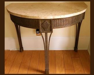 Very Nice Entry Table with Marble Top 