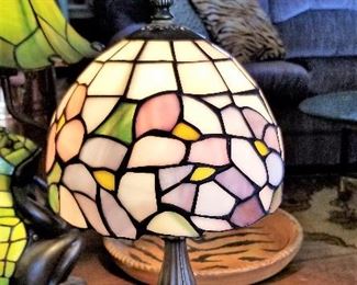 Small stained glass table lamp.