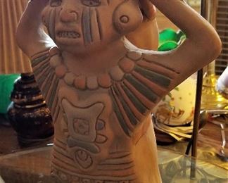 Aztec sculpture.
