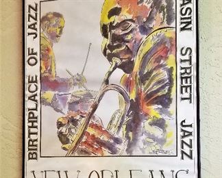 New Orleans Basin Street Jazz art.