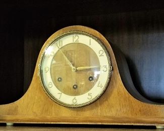 Antique fireplace clock.