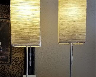 Modern table lamps.