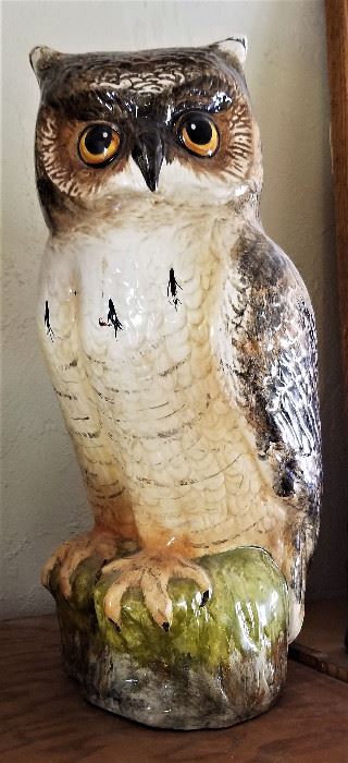Ceramic large owl.