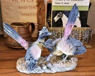 Ceramic birds.