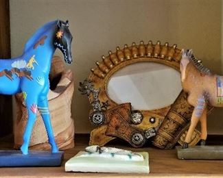 Collectible horses.