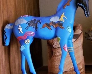 Blue Painted horse.