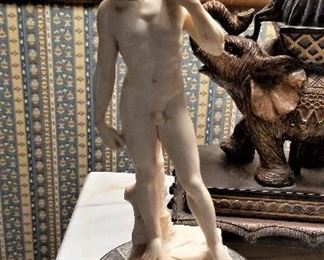 Sculpture of David.