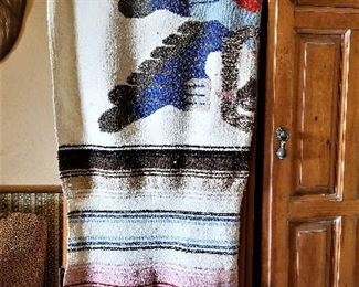 Large Mexican blanket.