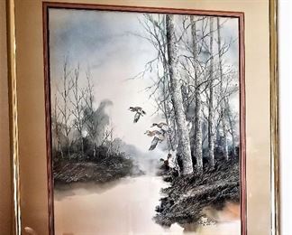 Bird art signed by well known artist