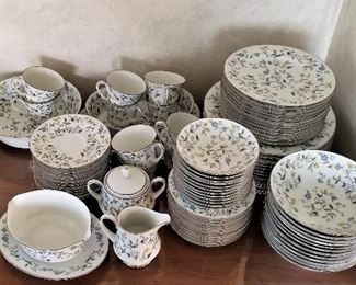 Beautiful gray and white vintage china set