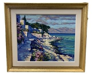 LARGE HOWARD BEHRENS HAND EMBELLISHED GICLEE PRINT SIGNED FRAMED WALL ART HOME DECOR STILL LIFE
-# 32 / 67
-37" X 43" TO FRAME APPROX
-25" X 31" TO ART WINDOW APPROX
-VERY GOOD CONDITION
-DP3421