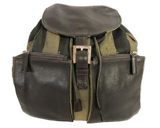 Shoulder Bag Fendi Rare Vintage Zip Pockets Backpack
-Khaki Green, Pecan Nylon Canvas
-Silver Hardware
-24cm x 26cm x 11cm
-AAN9555
Luxury women's accessories, ladies handbags, luxe designer purses, high fashion accessory, fashion styles and trends