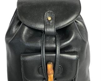 Backpack Gucci Bamboo Backpack
-Smooth Black Calf Leather
-Black Leather/Bamboo
-Gold/Bamboo Hardware
-21cm x 7cm x 25cm
-AAP7210
Luxury women's accessories, ladies handbags, luxe designer purses, high fashion accessory, fashion styles and trends