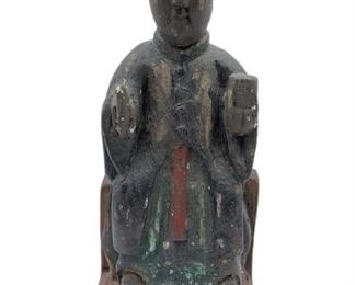 
VINTAGE ASIAN WOOD CARVED RELIGIOUS ICON STATUE SCULPTURE | VTG ASIAN MODERN RELIGION SPIRITUAL ICONS 2 OF 3 SIMILIAR
-10" X 4" X 4" APPROX
-GOOD CONDITION CONSISTENT WITH AGE
-DP5521