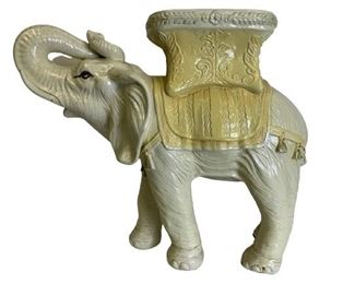 VTG 1960'S COMPOSITE ELEPHANT GARDEN STOOL | MID CENTURY MODERN TRADITIONAL MODERN COASTAL MODERN FLORIDA REGENCY HOLLYWOOD REGENCY OUTDOOR LIVING TREND INDOOR OUTDOOR PATIO DECOR HOME AND GARDENS
-21" X 25" X 9" APPROX
-VERY GOOD VINTAGE CONDITION, MINOR CRACKLE CONSISTENT WITH AGE, MINOR SPLITTING TO TOP
-DP5121