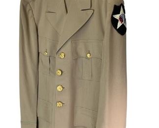 UNITED STATES ARMY SERVICE UNIFORM CO. PRE VIET NAM ERA 2ND INFANTRY DRESS KHAKI UNIFORM DUI 37TH FIELD ARTILLERY " COLLECTIBLE WAR MEMORABILIA SERVICEMEN AND WOMEN USA
JACKET SIZE:
-26" ARM LENGTH APPROX
16" ACROSS CHEST APPROX
-34" LENGTH APPROX
PANTS:
-32" X 33" WAIST APPROX
-42" LENGTH APPROX
-30" INSEAM APPROX
-VERY GOOD CONDITION, WEAR AND SLIGHT STAINING TO JACKET AND PANTS (POSSIBLY FROM DRY CLEANING OR STARCHING) CONSISTENT WITH AGE AND USE, SEE PHOTOS