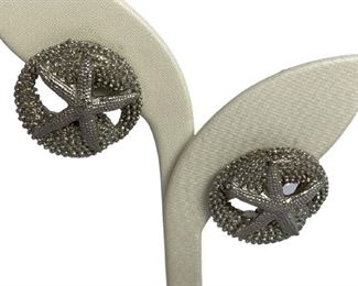 VINTAGE SILVER STARFISH PIERCED EARRINGS 1"
- GOOD VINTAGE CONDITION