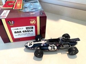  Dan Gurney; 1:18 Carousel AAR Eagle #74 1967 Indianapolis 500.  With Box. Approximately 9 inches long.