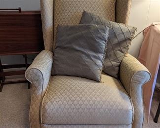 Queen Ann style wingback Recliner