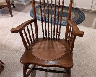 Old Pressed Back Rocker