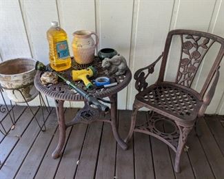 Patio table & chair