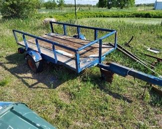 Blue Utility Trailer - Uses 2in Ball - Needs Light Plug - No Paperwork