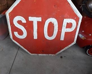 Pressed Metal Stop Sign