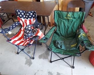 2 Chairs in Bags - John Deere and Patriotic
