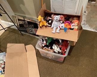 Beanie babies... over 100 most with tags