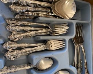 Oneida stainless flatware in the Michelangelo pattern