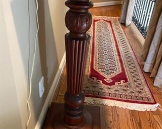 Awesome wood pedestal. This beauty is massive!
