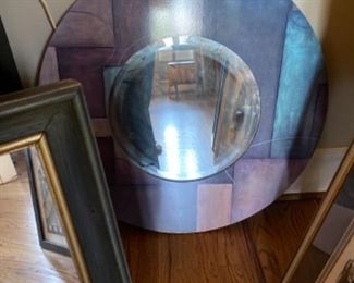 Modern round mirror