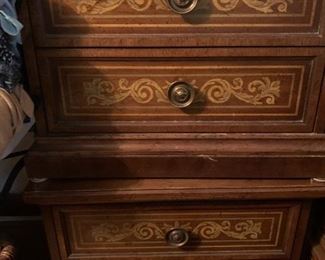 two night stands (stacked) there is also matching dresser and king headboard