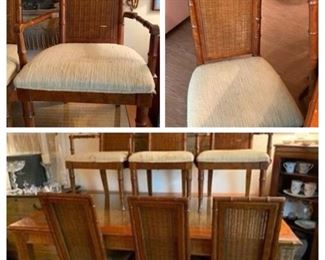 Dining room table with 6 chairs. Also matching china cabinet