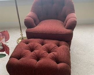 Club Chair with Ottoman by Sherrill
